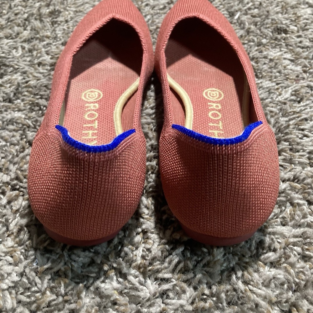 Rothys The Point Copper Peach Red Womens Size 7 Rare Retired Color - Picture 9 of 10